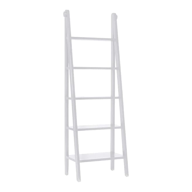LOMBOK Canton Ladder Bookcase, White Ash