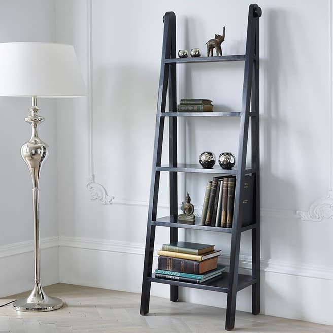 LOMBOK Canton Ladder Bookcase, Black