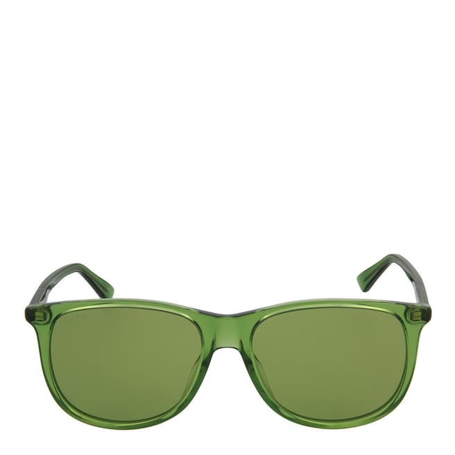 Gucci Unisex Green Gucci Sunglasses 57mm