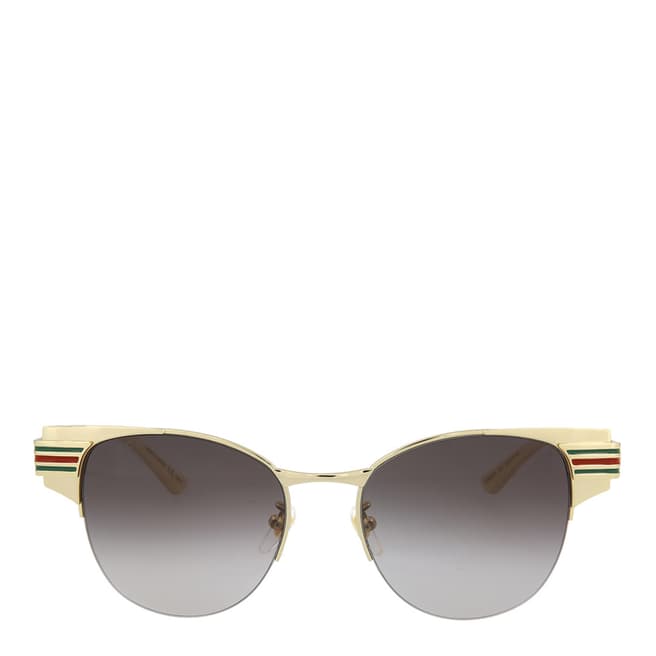 Gucci Women's Gold/Grey Gucci Sunglasses 52mm