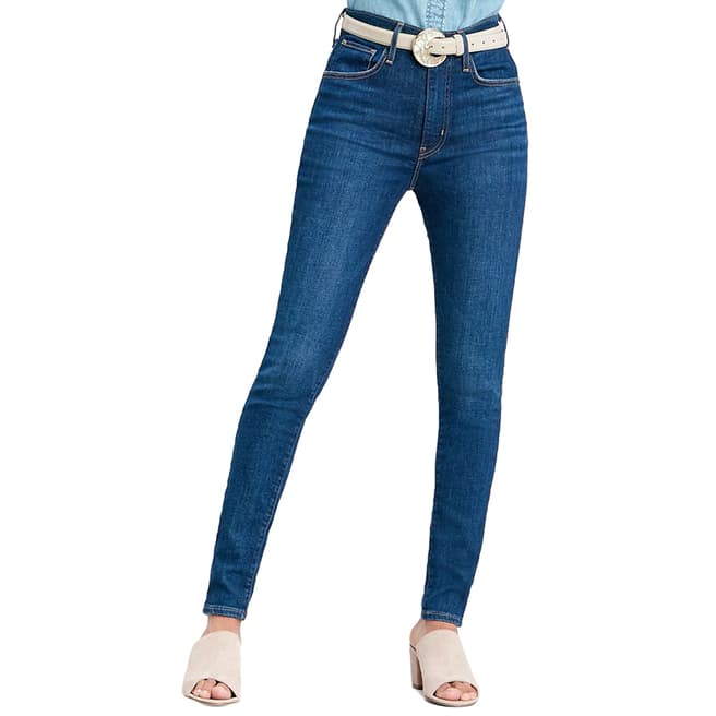 Levi's Blue Mile High Stretch Super Skinny Jeans