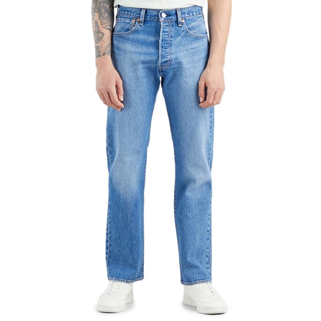 Levi's Blue 501® Stretch Tapered Jeans