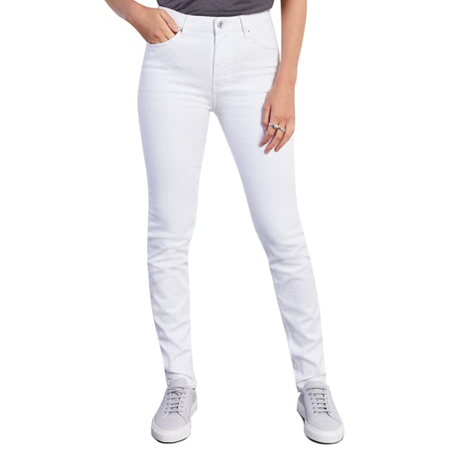 Jigsaw White Hampton Slim Stretch Jeans