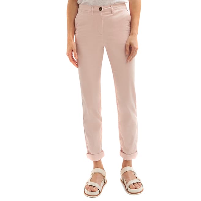 Jigsaw Pink Slim Cotton Chino Trousers