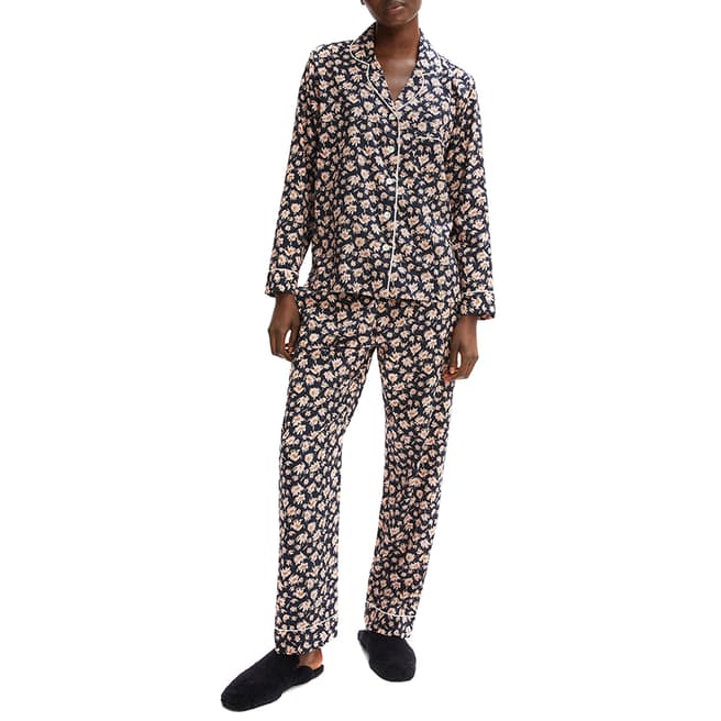 Jigsaw Navy Wild Cat Pyjama Set