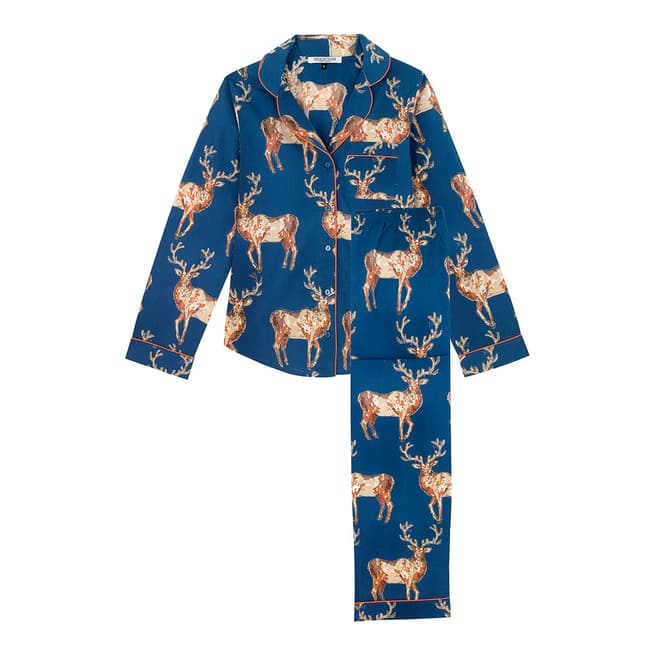 Their Nibs Navy Stag Cotton PJ's
