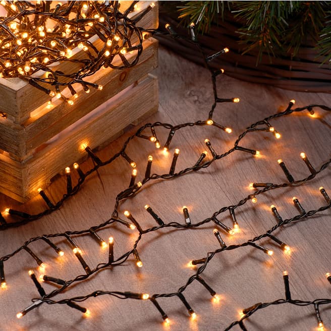 Festive 600 Battery Operated Firefly Lights - Traditional Warm White