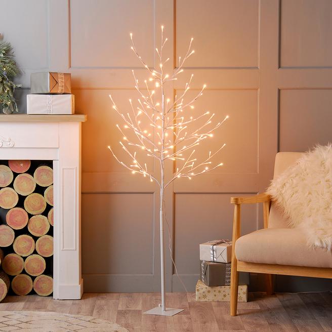 Festive Firefly Led Twig Tree, 5ft