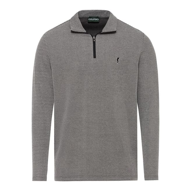 GOLFINO Grey Stretch Half Zip Sweatshirt