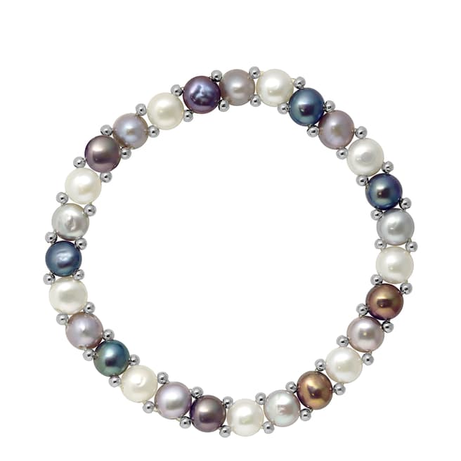 Mitzuko Multi Row Fresh Water Pearl Necklace 3-4mm