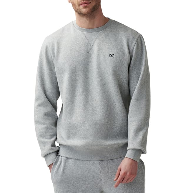 Crew Clothing Grey Crew Cotton Sweatshirt