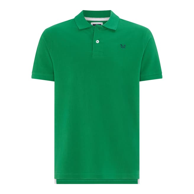 Crew Clothing Green Cotton Polo Shirt
