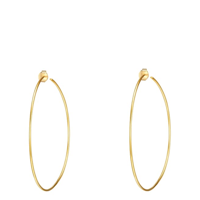 Nahla Jewels Gold Large Hoop Earrings