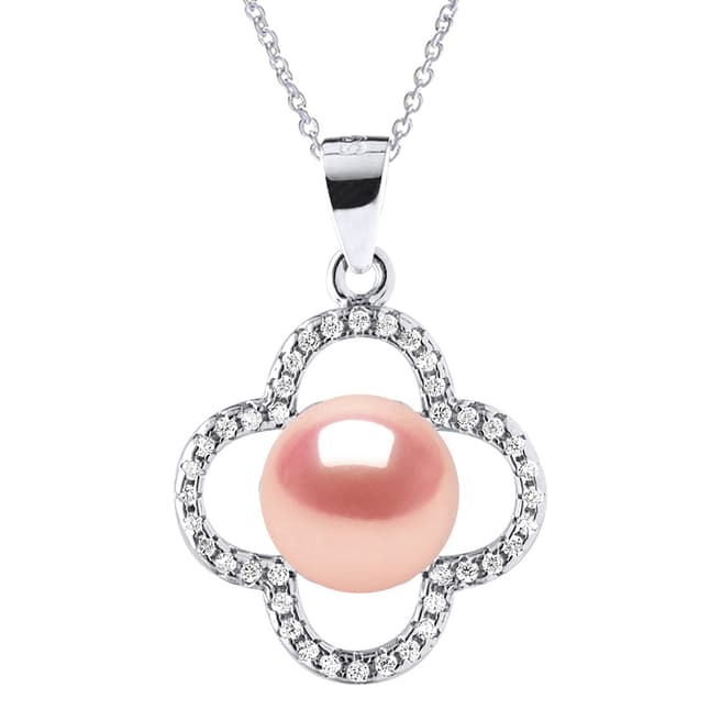 Atelier Pearls Pink Surround Design Freshwater Pearl Necklace 9-10mm