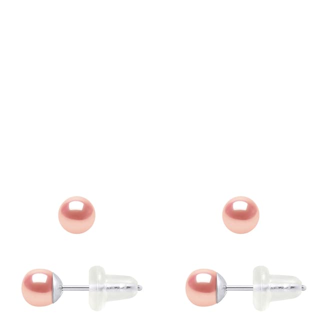 Atelier Pearls Pink Freshwater Pearl Earrings 4-5mm