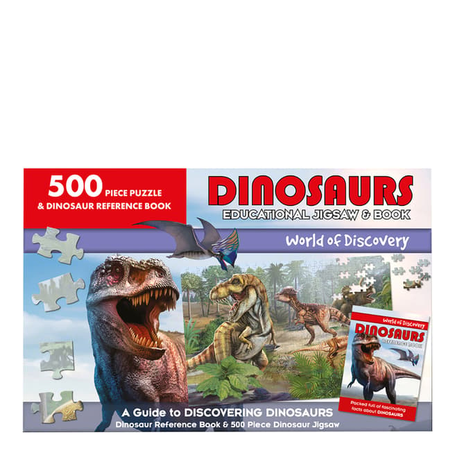 Wonders of Discovery Dinosaurs 500 Piece Jigsaw/Book