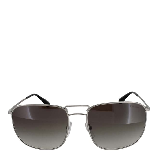 Prada Unisex Silver Prada Sunglasses 60mm
