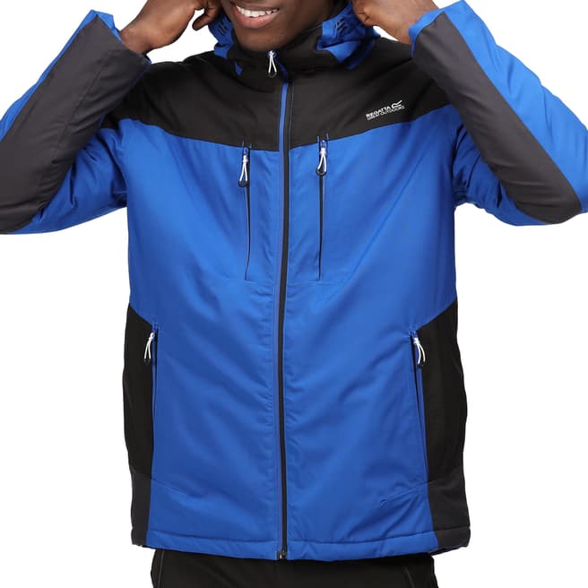 Regatta Blue/Black Insulated Hooded Jacket