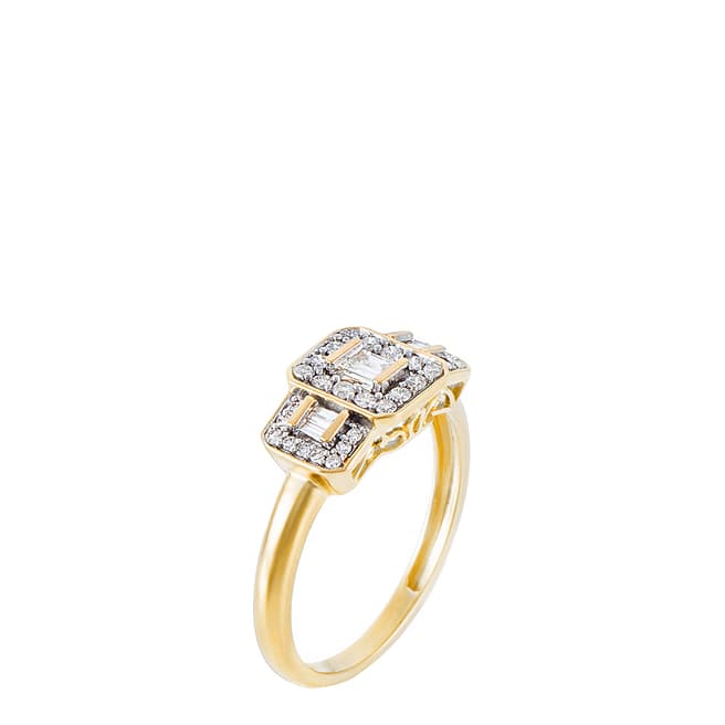Le Diamantaire Gold Princess Diamond Ring