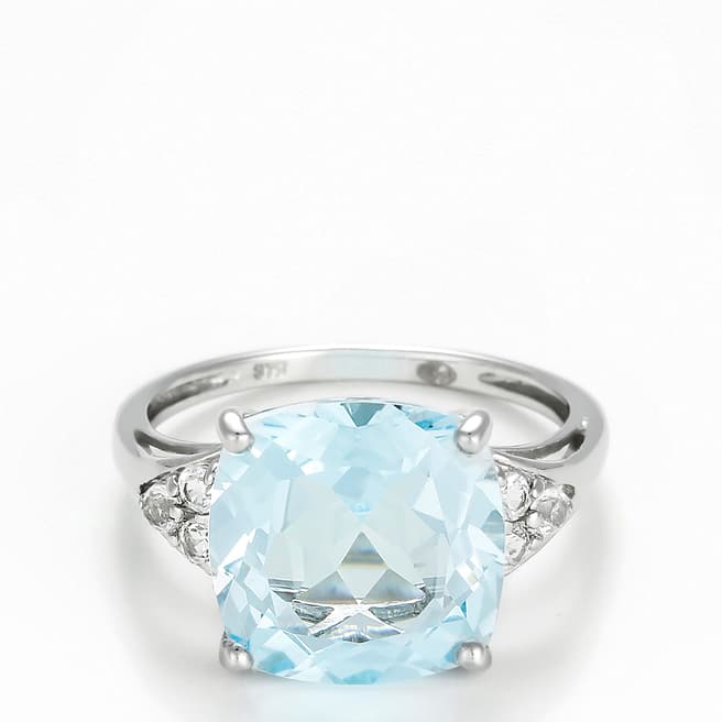 Le Diamantaire Silver Blue Light Diamond Ring