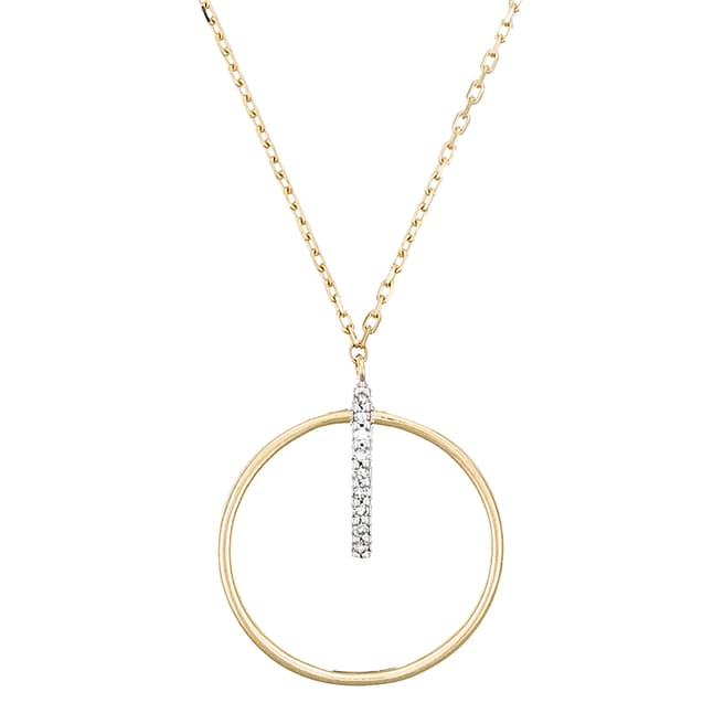 Paris Vendôme Gold Prodigious Circle Diamond Necklace