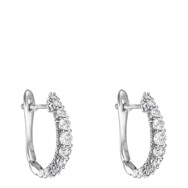 Le Diamantaire Silver Euphoria Diamond Earrings