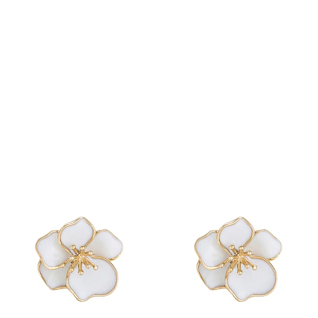 Le Diamantaire Gold Orchid Diamond Earrings