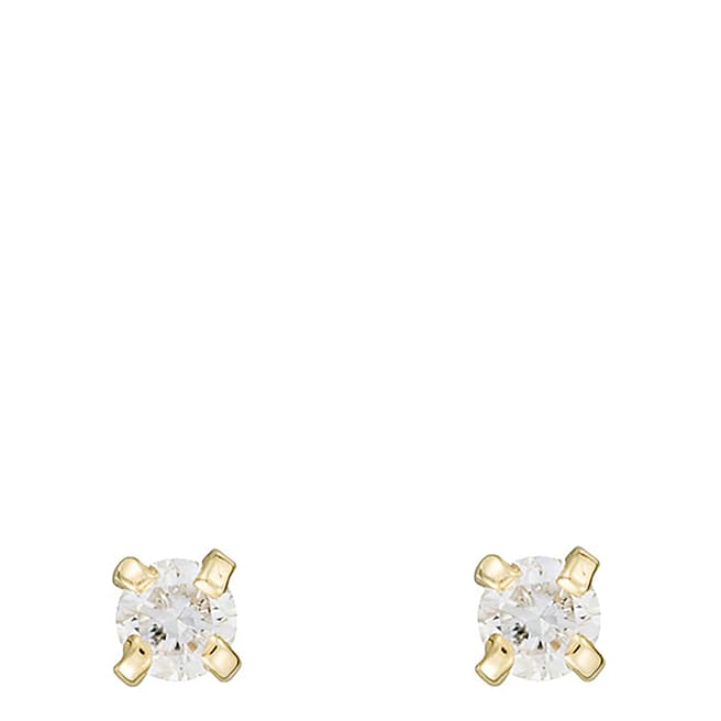 Diamantini Gold Single Diamond Earrings