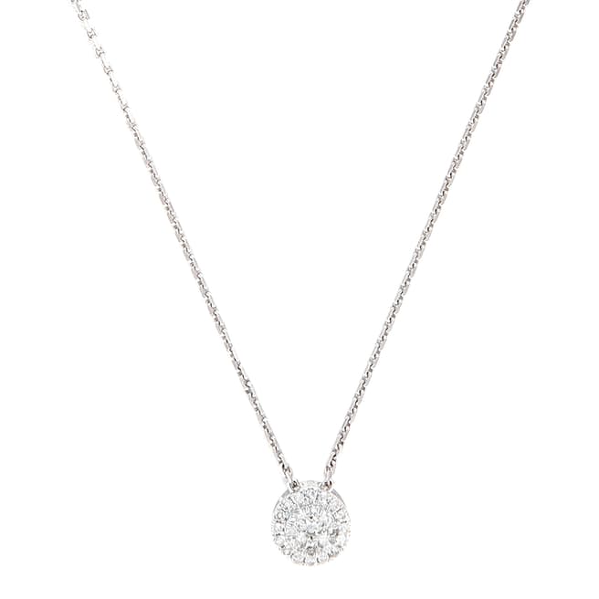Le Diamantaire Silver 'My Brilliant' Diamond Pendant Necklace