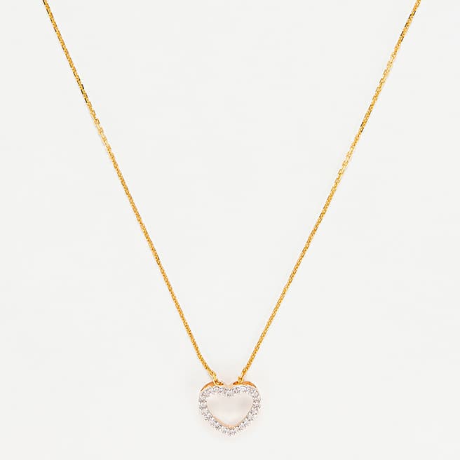 Le Diamantaire Gold Heart Diamond Pendant Necklace