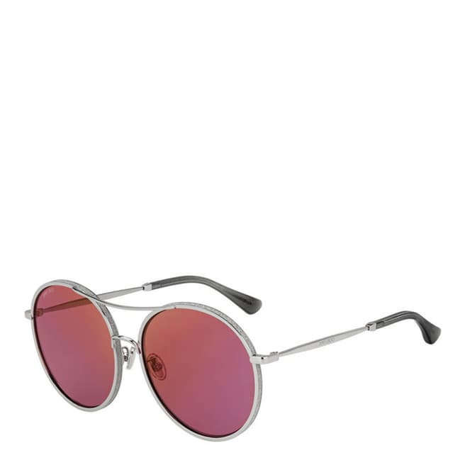 Jimmy Choo Women's Pink/Silver Jimmy Choo Sunglasses 60mm