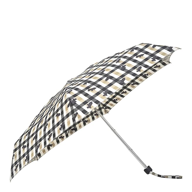 Radley Light Natural Checked Dog Handbag Umbrella