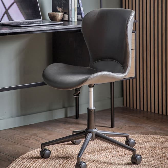 Gallery Living Travis Swivel Chair, Charcoal
