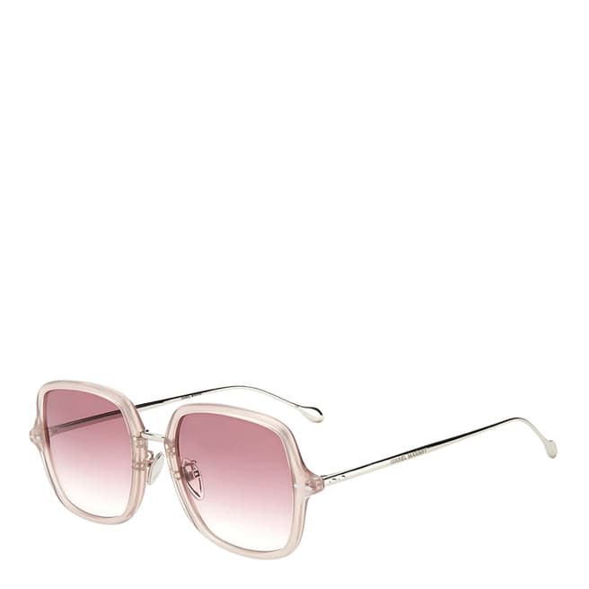Isabel Marant Nude Palladium Pink Doubleshaded Square Sunglasses