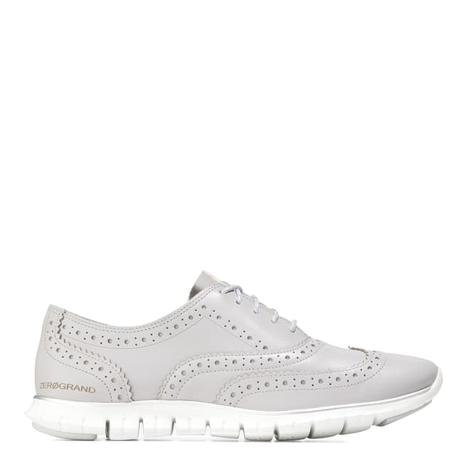 Cole Haan Grey Zerogrand Wingtip Oxford Shoes