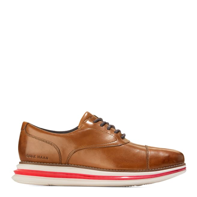 Cole Haan Tan Original Grand Energy One Capox Oxford Shoes
