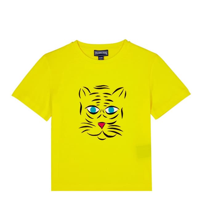 Vilebrequin Boy's Yellow Taon Bengal Tigers Tee Shirt