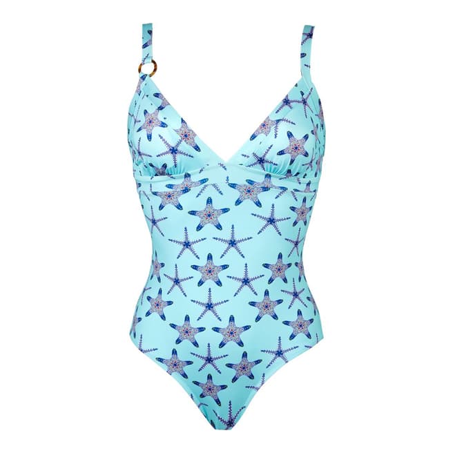 Vilebrequin Bleu Lazuli Starfish.F Jsy Swimsuit