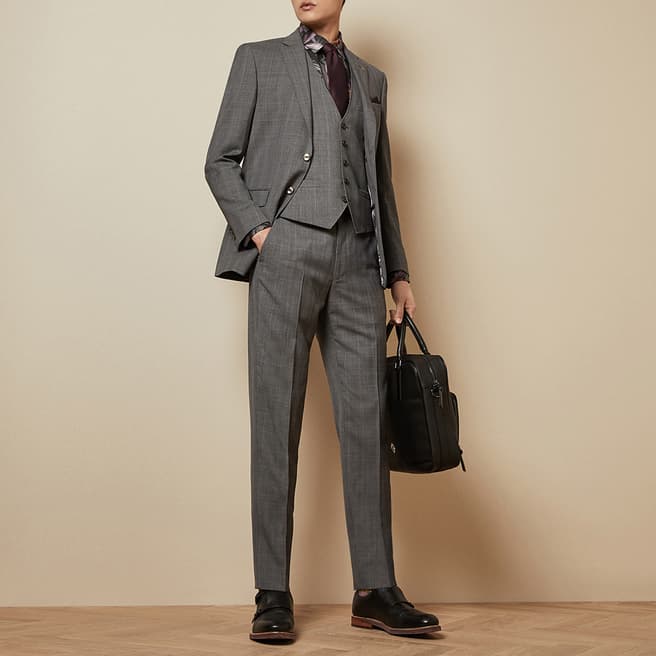 Ted Baker Grey Check West Trousers