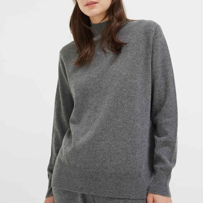 Chinti and Parker Charcoal Grey Cashmere Jumper