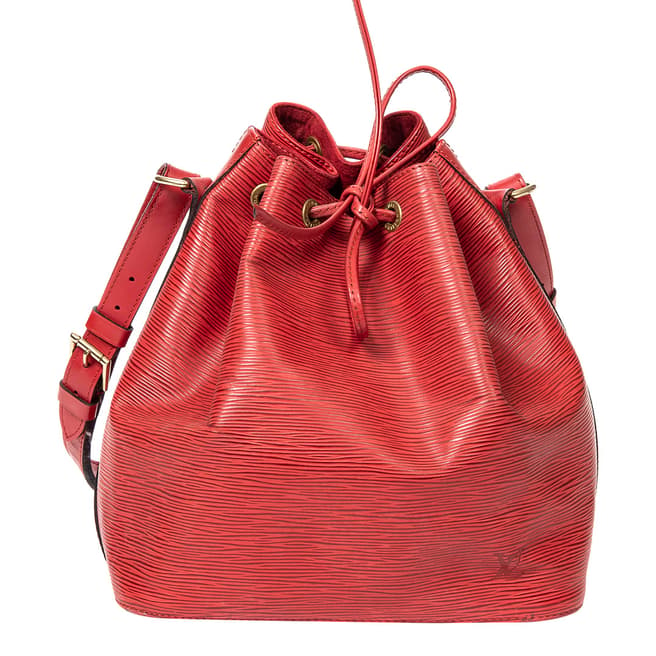 Vintage Louis Vuitton Red Noe Shoulder Bag