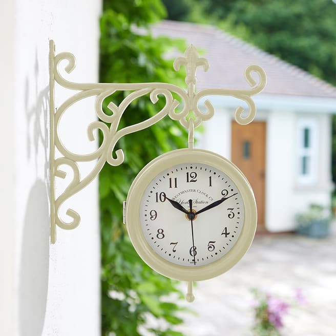 Smart Garden York Station Clock, Cream