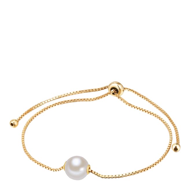 Yamato Pearls Gold Swarovski Crystal Pearl Bracelet