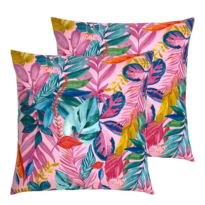 Furn Psychedelic Jungle 43x43cm Outdoor Cushion, Multi 2 Pack
