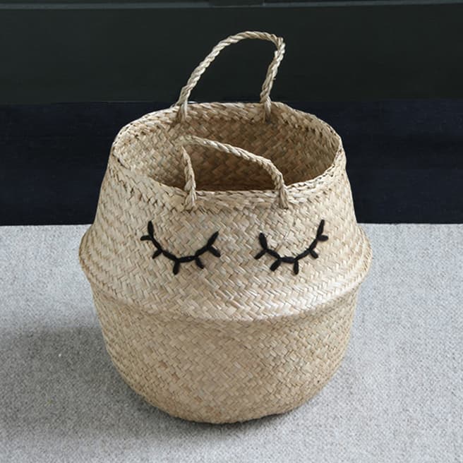 Scottish Everlastings Seagrass Basket With Eyes