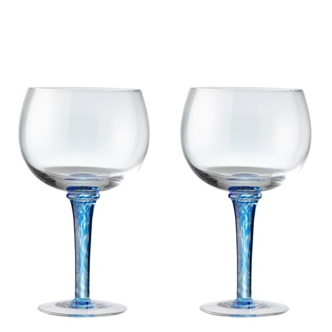 Denby Set of 2 Imperial Blue Gin Glass