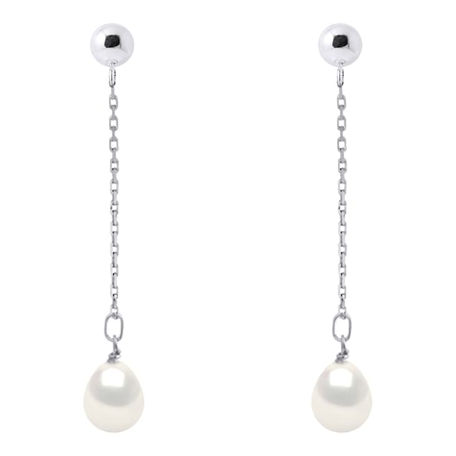 Atelier Pearls Natural White Pear Pearl Earrings