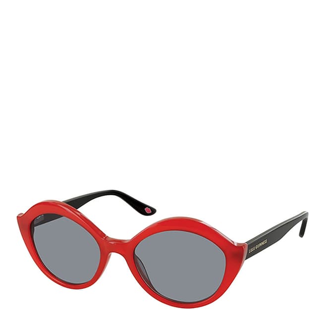 Lulu Guinness Women's Red Lulu Guiness Sunglasses 51mm