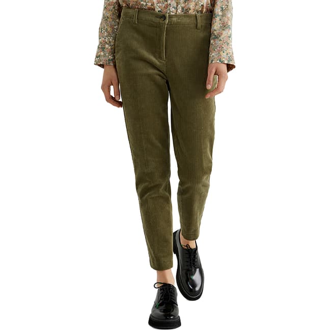 United Colors of Benetton Green Cord Trousers