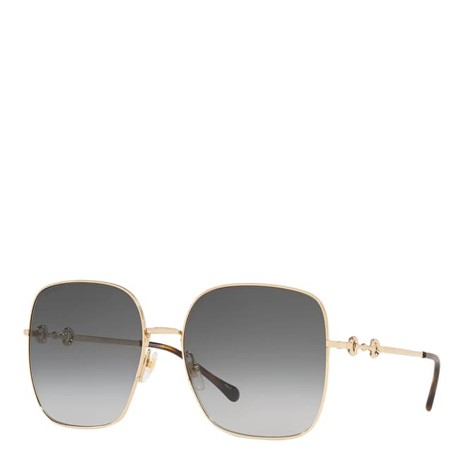 Gucci Women's Grey/Gold Gucci Sunglasses 61mm